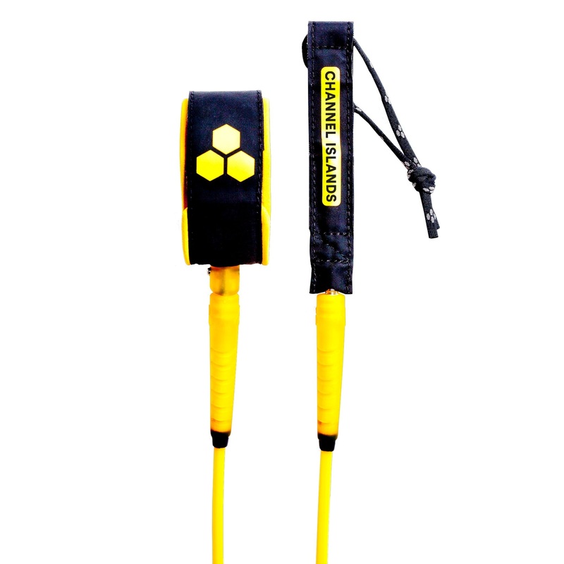 Channel Islands Hex Comp Leash-Sunny-6′ x 3/16″