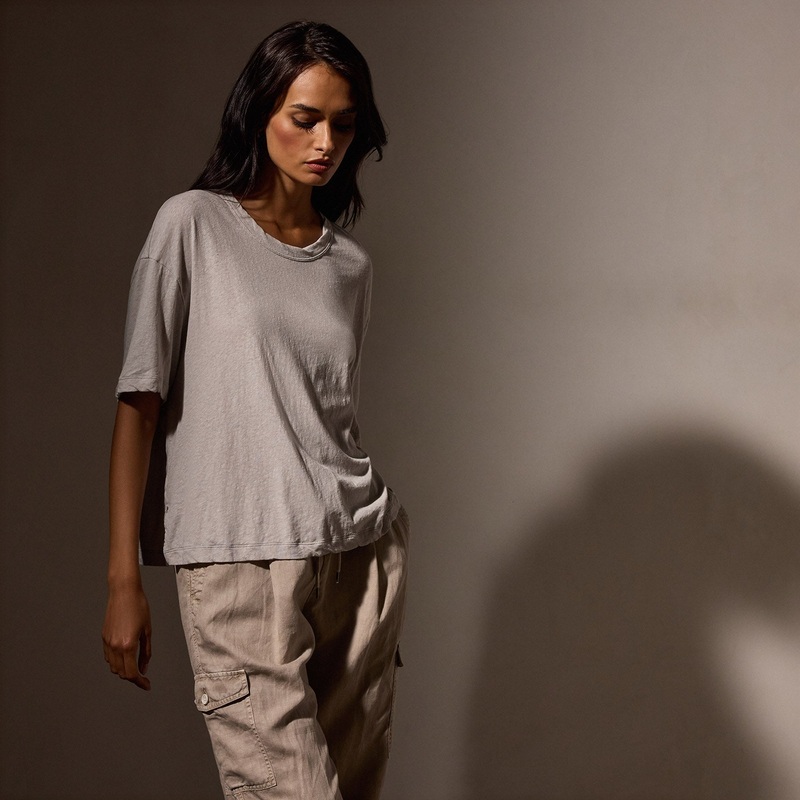 Cotton Jersey Crew Tee – Salt