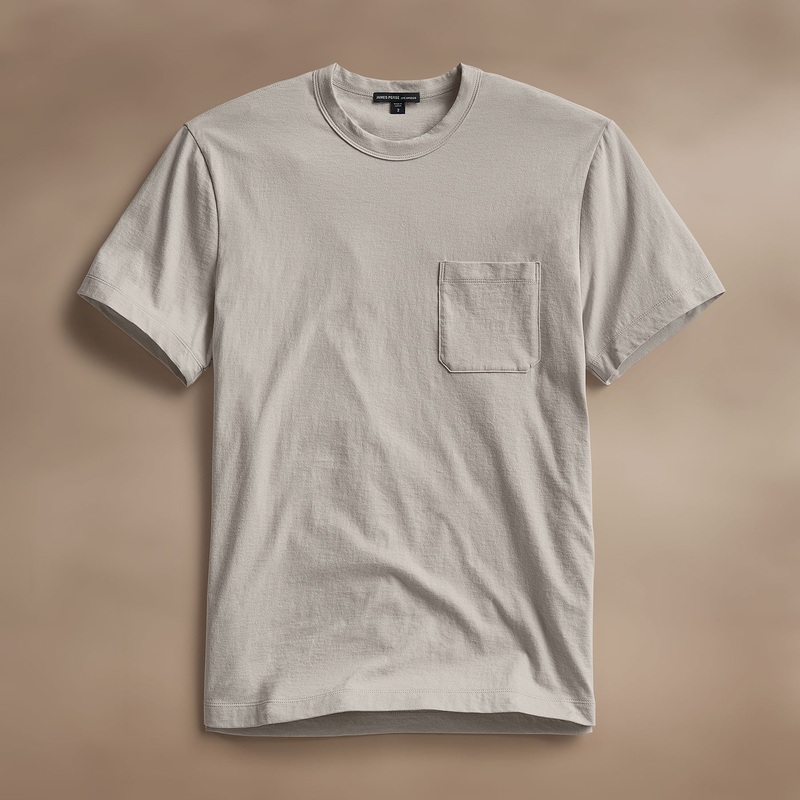 Cotton Linen Pocket Tee – Salt