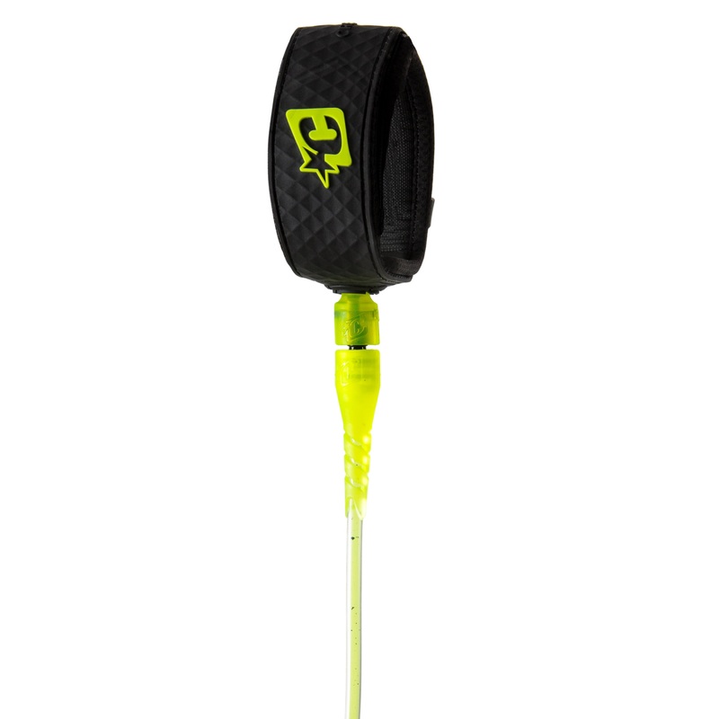 Creatures Comp Leash-Lime Speckle Black-6’0″
