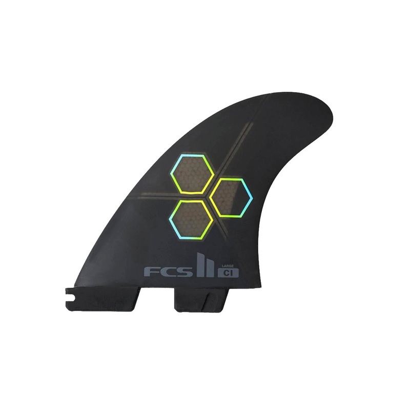 FCS II Channel Islands Upright Performance Core Tri Surfboard Fins – Large/Black