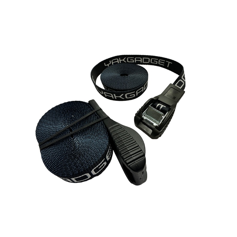 YakGadget LockDown Cam Tie Down Strap 15′ (2 Pack)