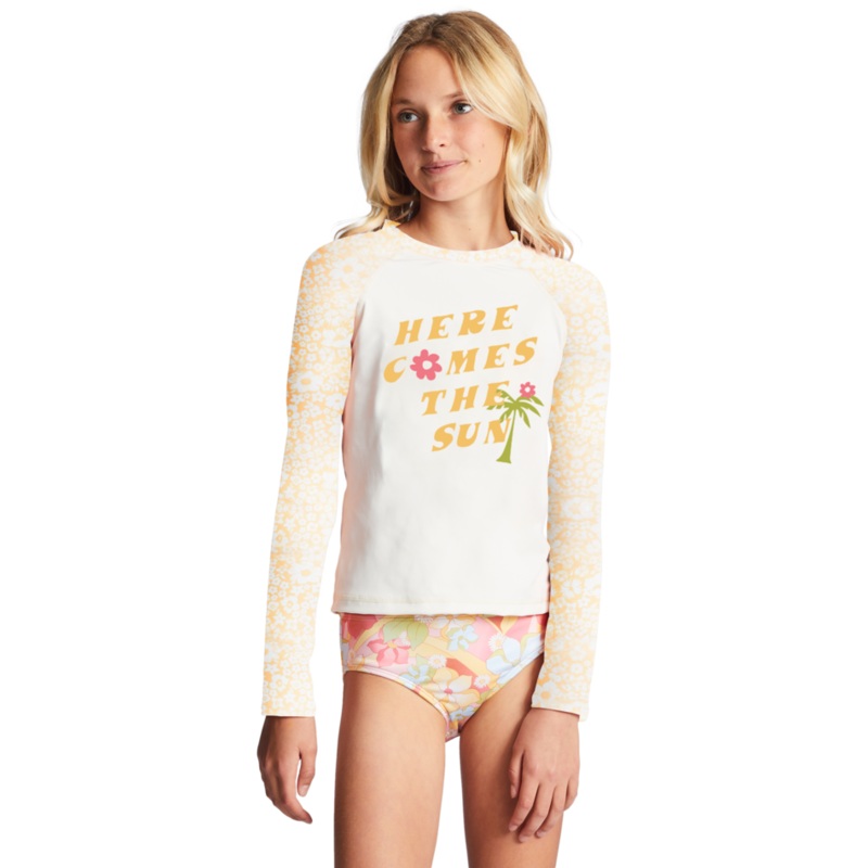 Billabong Sunbeams Forever L/S Rashguard-Golden Peach