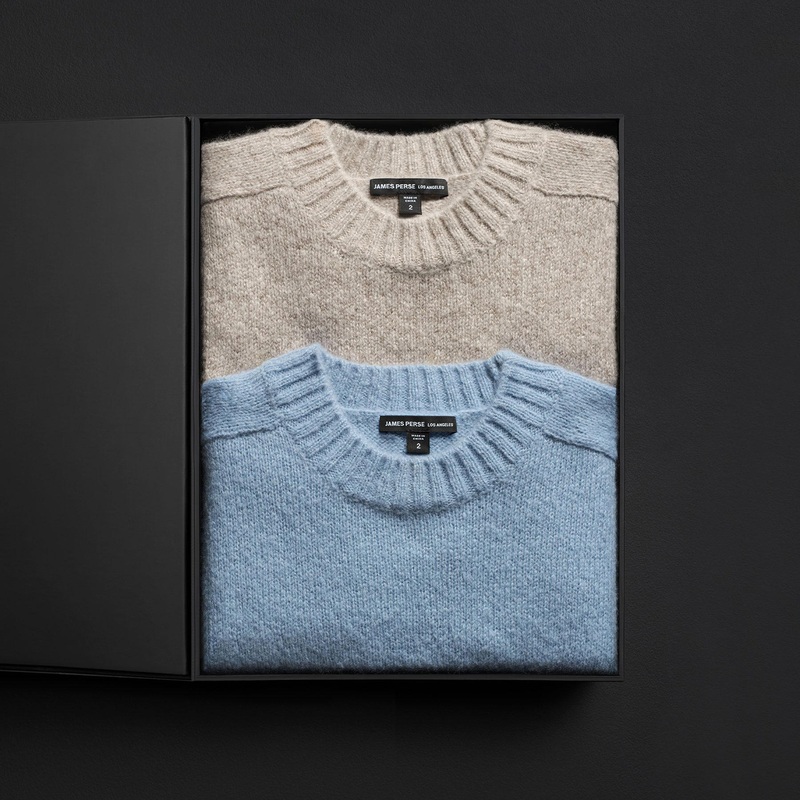 Women’s Cashmere Crew Gift Set – Azure/Hazel