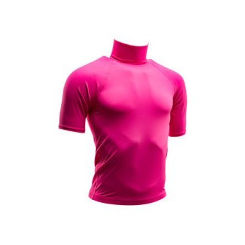 Adults S/S F/L Rash Vest – No Logo – Pink