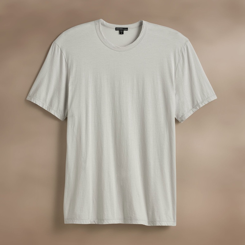 Luxe Lotus Jersey Tee – Light Mist