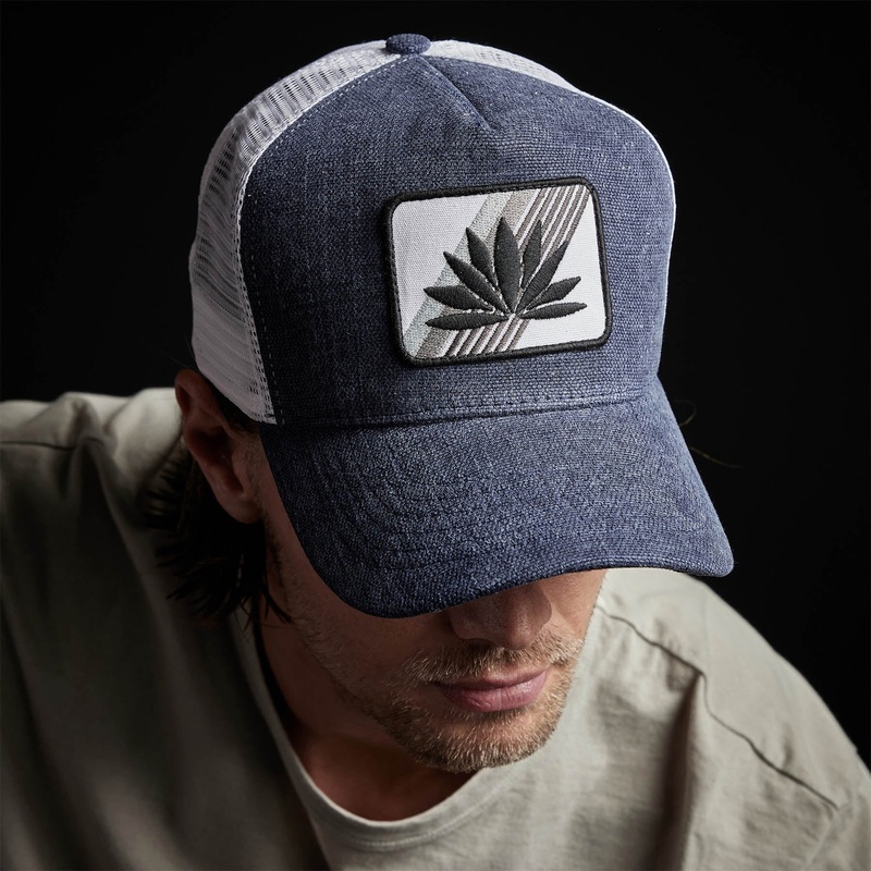 Agave Patch Linen Trucker Hat – Marine