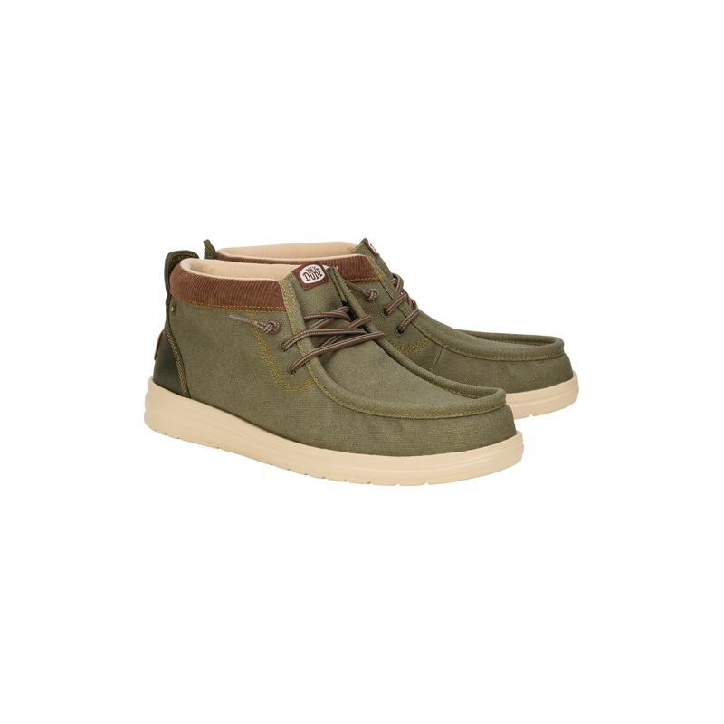 Hey Dude Wally Mid GripR Workwear Dusty Olive