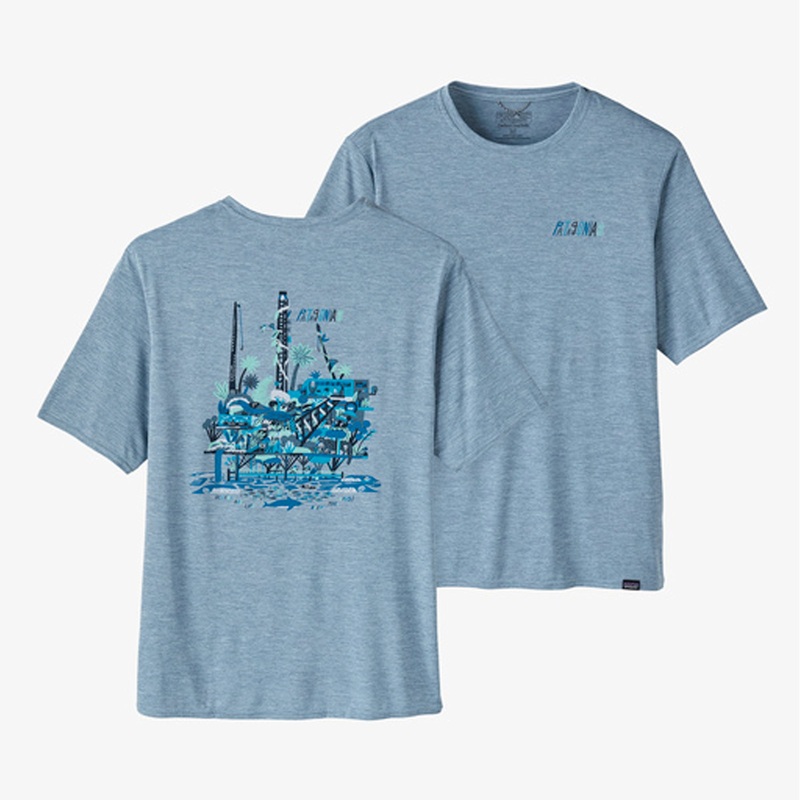 Patagonia Cool Daily Graphic Men’s S/S T-Shirt – Blue