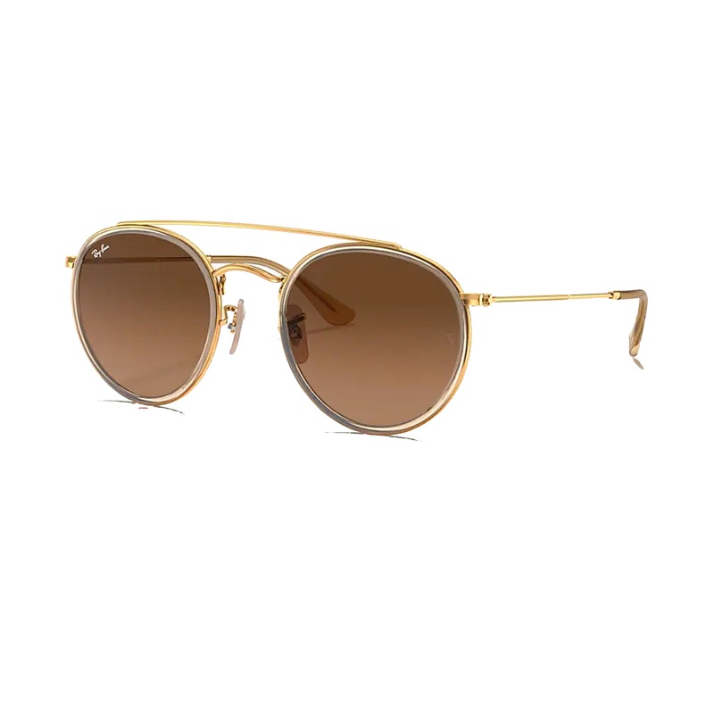 Ray-Ban Round Bridge Men’s Sunglasses – Arista/B-15 Brown