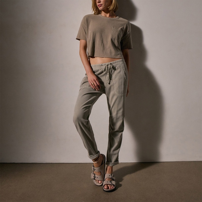 Soft Drape Pant – Driftwood Pigment