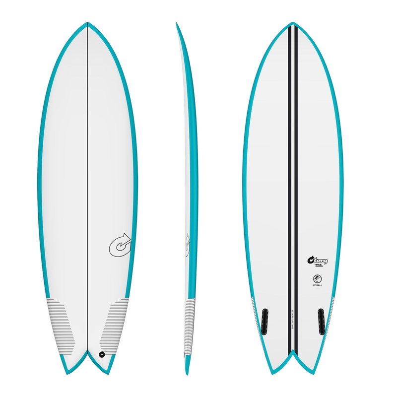 TORQ TEC FISH TWIN TECHNICOLOUR 6’4″ 43.7L