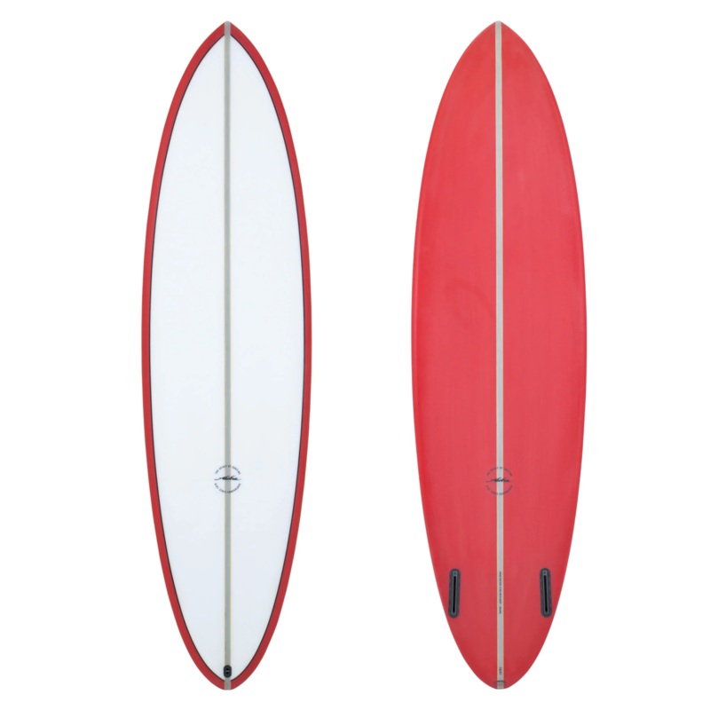 ALOHA TWIN PIN PU FUTURES RED 7’4″ 47.96L