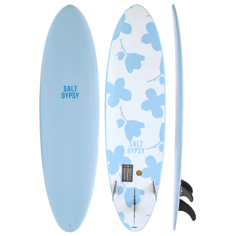 SALT GYPSY MID TIDE 7’0″ BABY BLUE EPOXY SOFT 46L FCSII