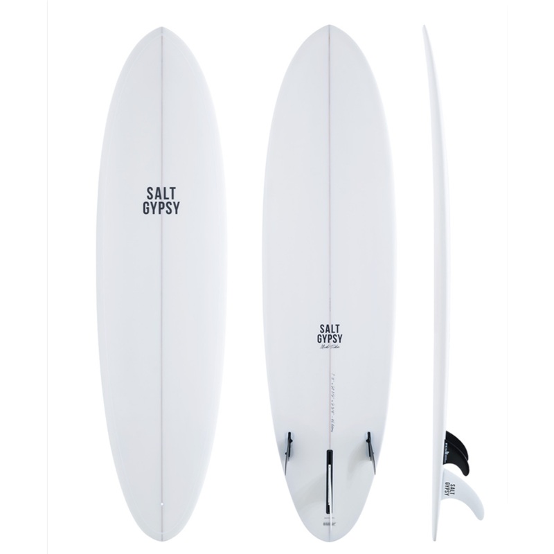 SALT GYPSY MID TIDE 7’4″ PU 51L – HARD WHITE