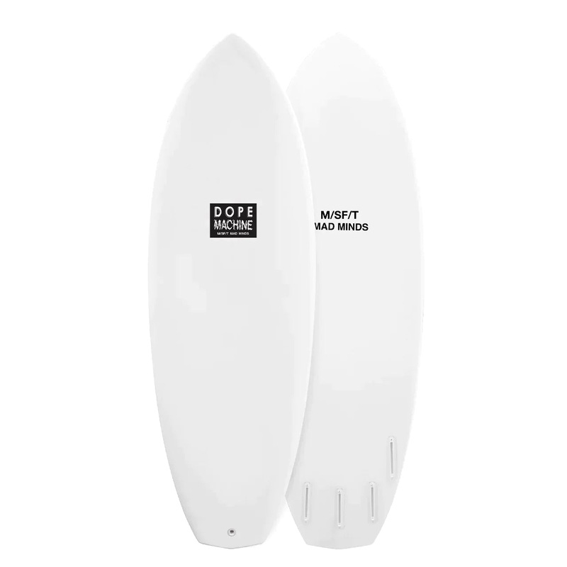MISFIT DOPE MACHINE PRIMITEK 6’0″ WHITE/CLEAR FUTURES 40.6L