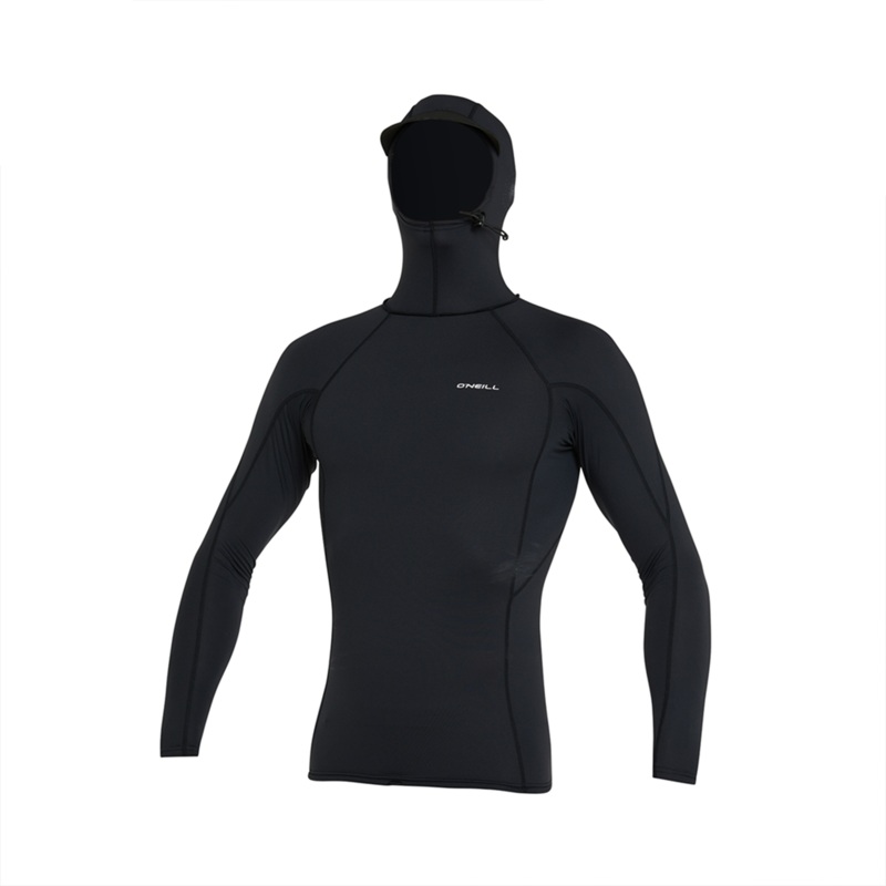 O’NEILL PSYCHO HOODED UV LS CREW – BLACK