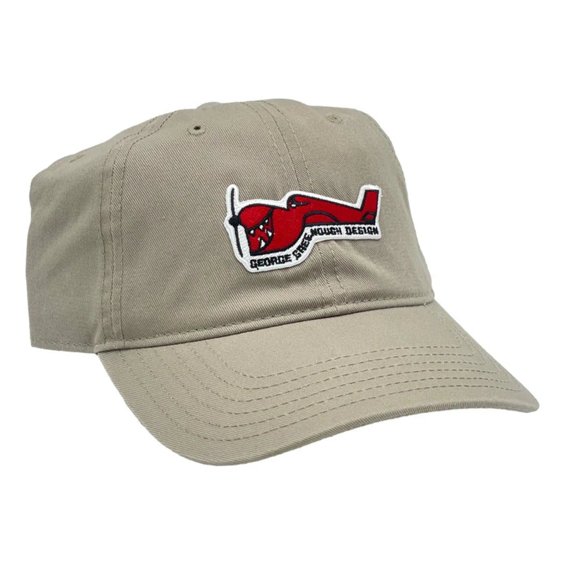 TRUE AMES GREENOUGH AIRPLANE LOGO HAT – VELCRO BACK – KHAKI
