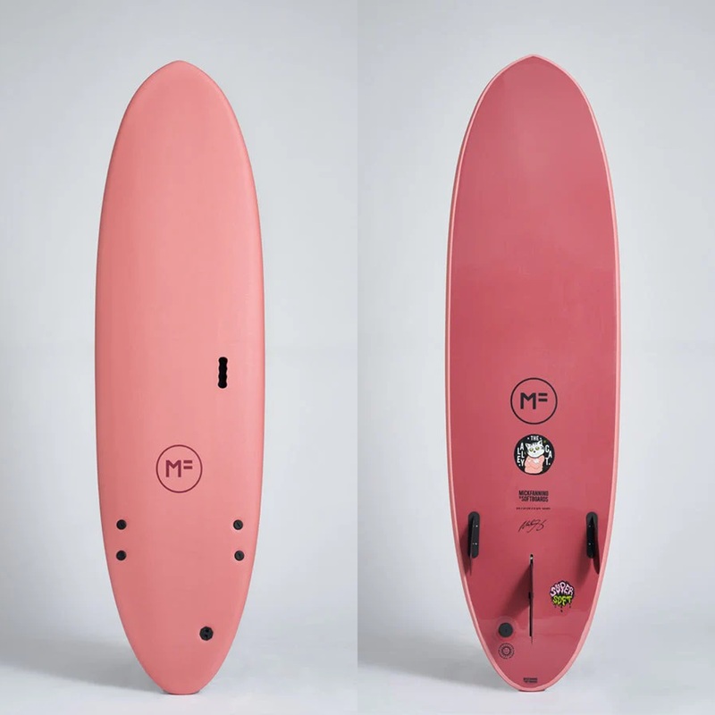 MICK FANNING ALLEY CAT 8’0″ SUPERSOFT 58.05L – CORAL/MERLOT