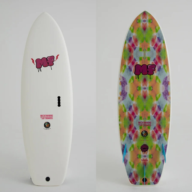 MICK FANNING UNICORN 5’8″ SUPERSOFT 33L FUTURES – RAINBOW