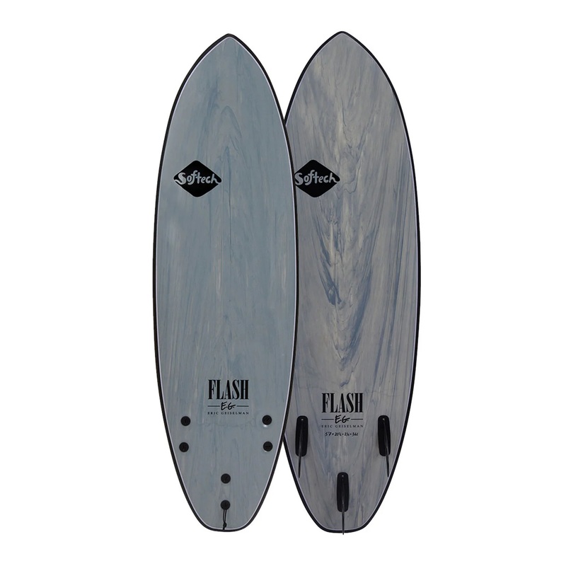 SOFTECH ERIC GEISELMAN FLASH 5’0″ SOFTBOARD GREY MARBLE FCSII 32L