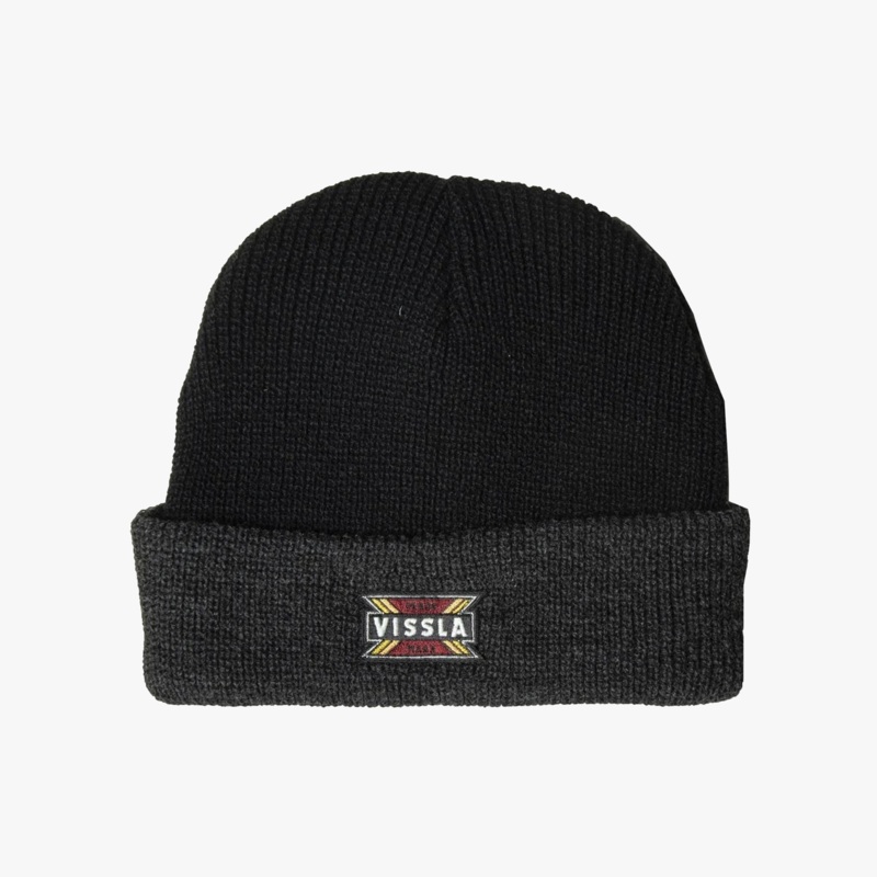 VISSLA SOLID SETS ECO BEANIE – BLACK