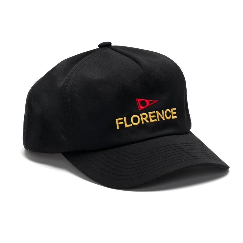 FLORENCE LOGO TWILL HAT – BLACK