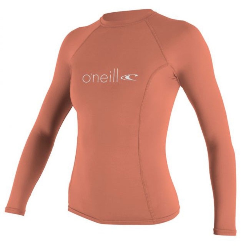 O’NEILL WMNS SKINS L/S CREW UV50+ GRAPEFRUIT