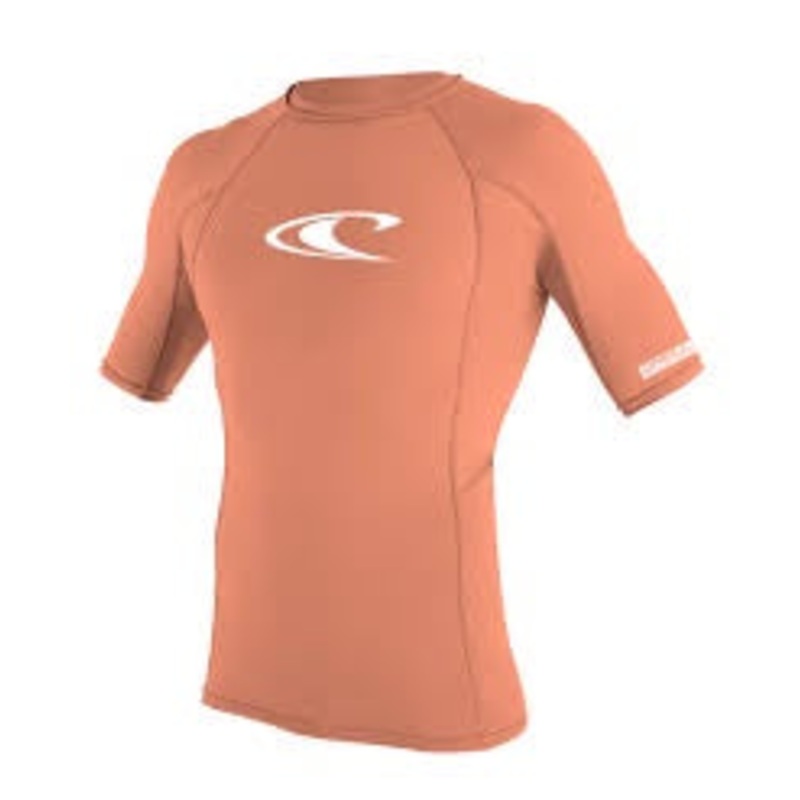O’NEILL WMNS SKINS S/S CREW UV50+ GRAPEFRUIT