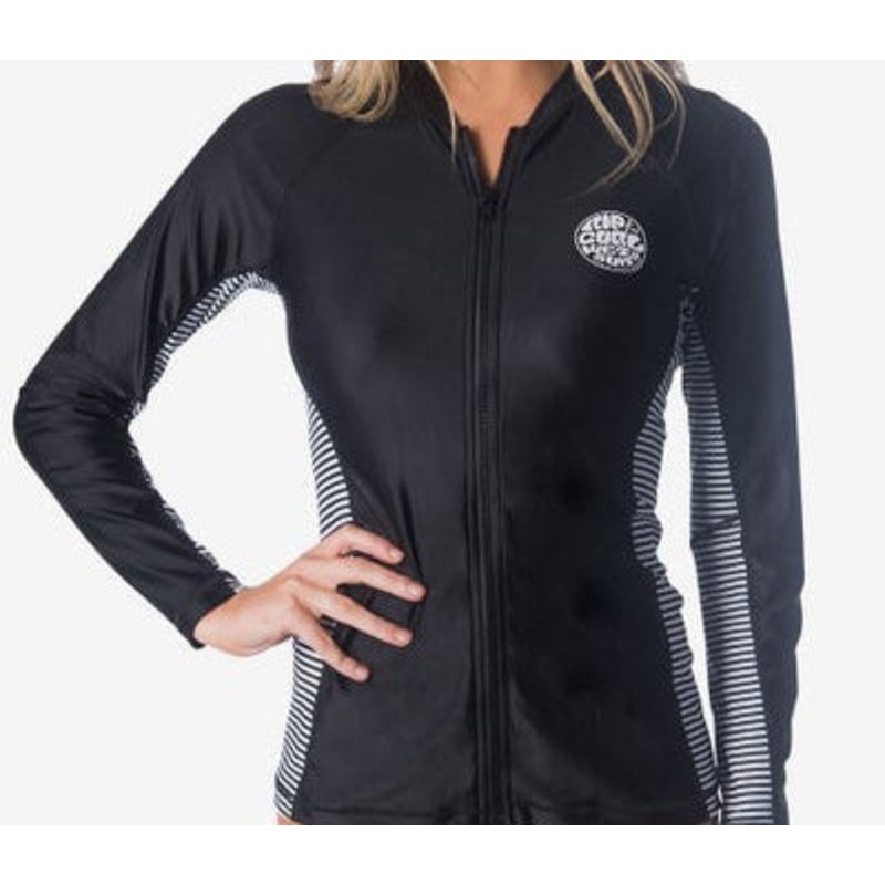 RIP CURL WMNS BEACH STRIPE L/SL ZIP THRU
