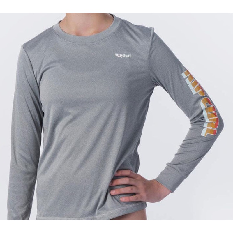 RIP CURL YOUTH OLD WAVES LS RASH UV TEE