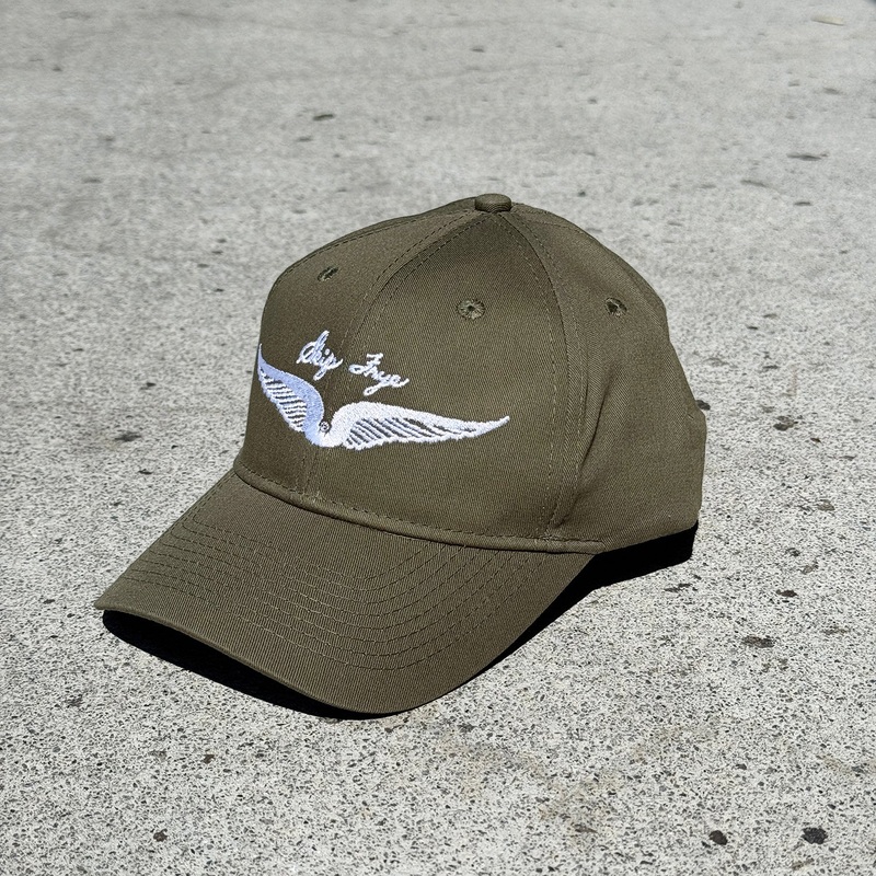 TRUE AMES SKIP FRYE DAD HAT – OLIVE GREEN