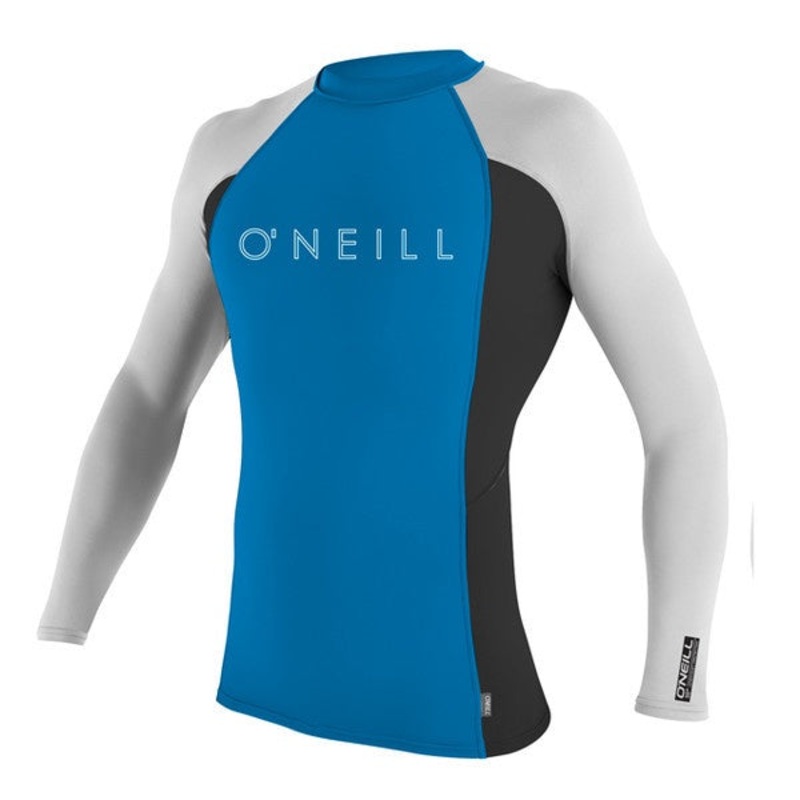 O’NEILL YOUTH SKINS L/S CREW UV TEE Blue/White/Blk