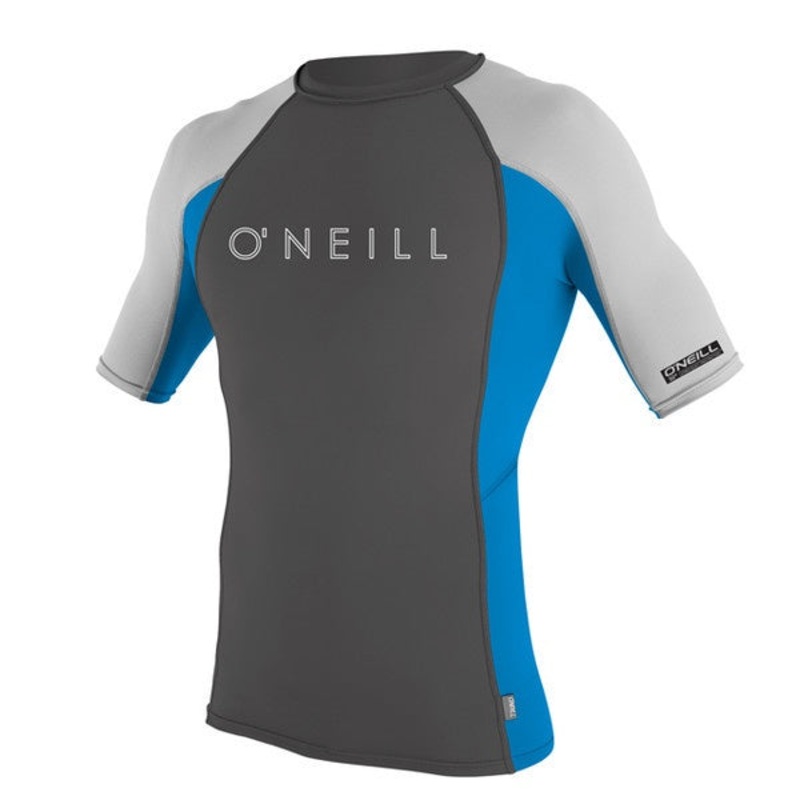 O’NEILL YOUTH SKINS S/S CREW UV TEE Grey/Blue/Lunar