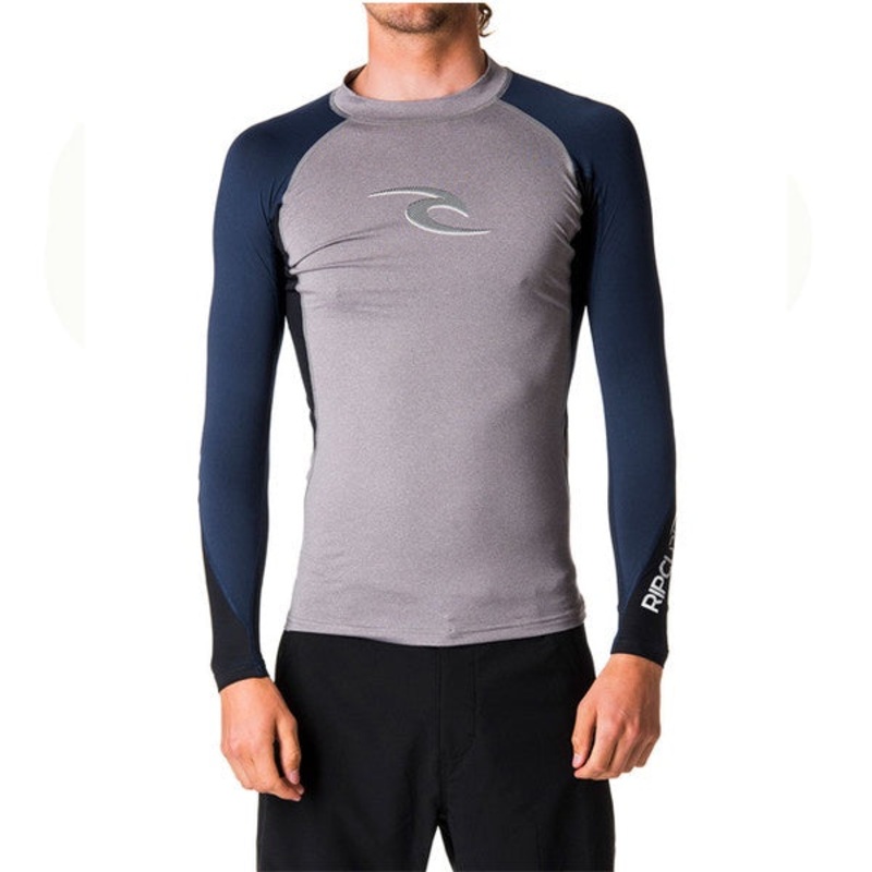 RIP CURL MEN’S WAVE L/SL UVT Grey UV50+