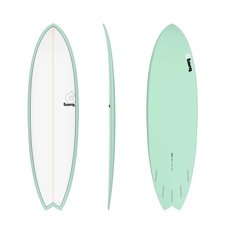 TORQ MOD FISH 5’11” SEA GREEN/PINLINE 33.2L