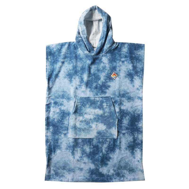 VISSLA ADULTS CHANGE TOWEL – BLUE TIE DIE