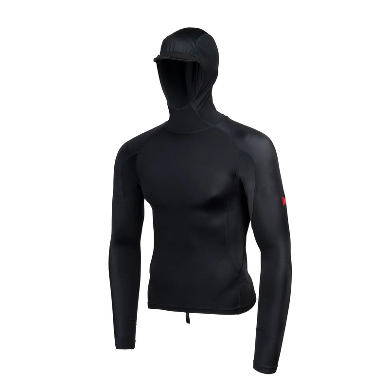 FLORENCE STANDARD ISSUE L/SL HOODED RASH GUARD – BLACK