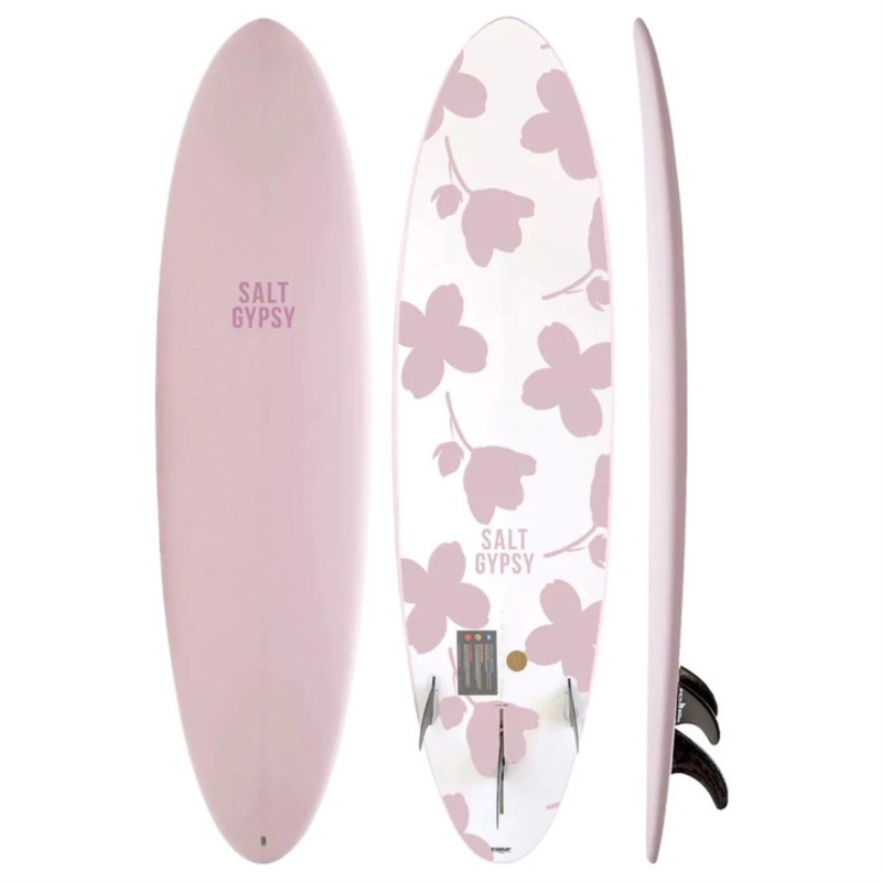 SALT GYPSY MID TIDE 7’4″ DIRTY PINK EPOXY SOFT 51L FCSII