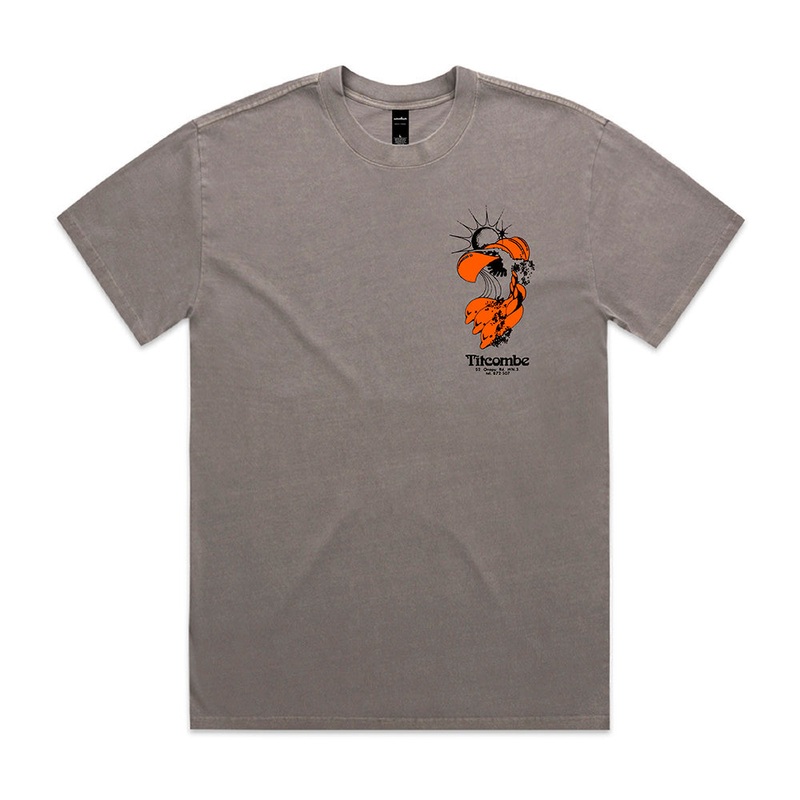TITCOMBE OG LOGO HEAVY FADED TEE – GREY