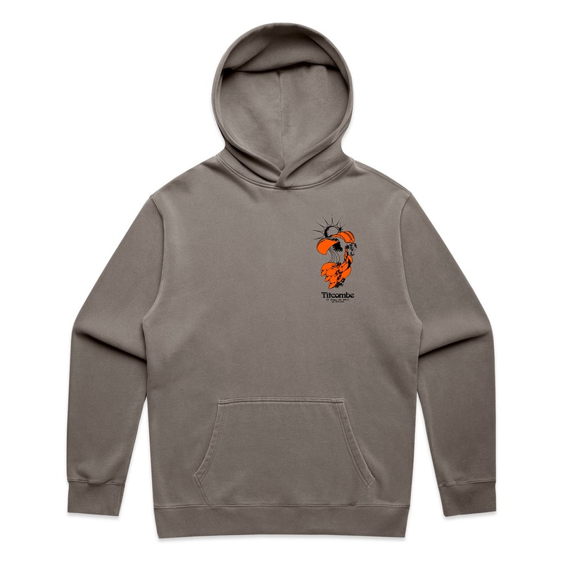 TITCOMBE OG LOGO RELAX FADED HOOD – GREY