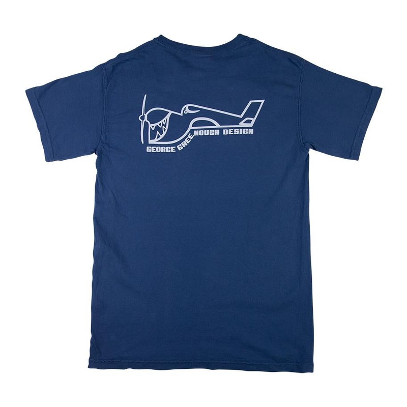 TRUE AMES GREENOUGH AIRPLANE LOGO T SHIRT