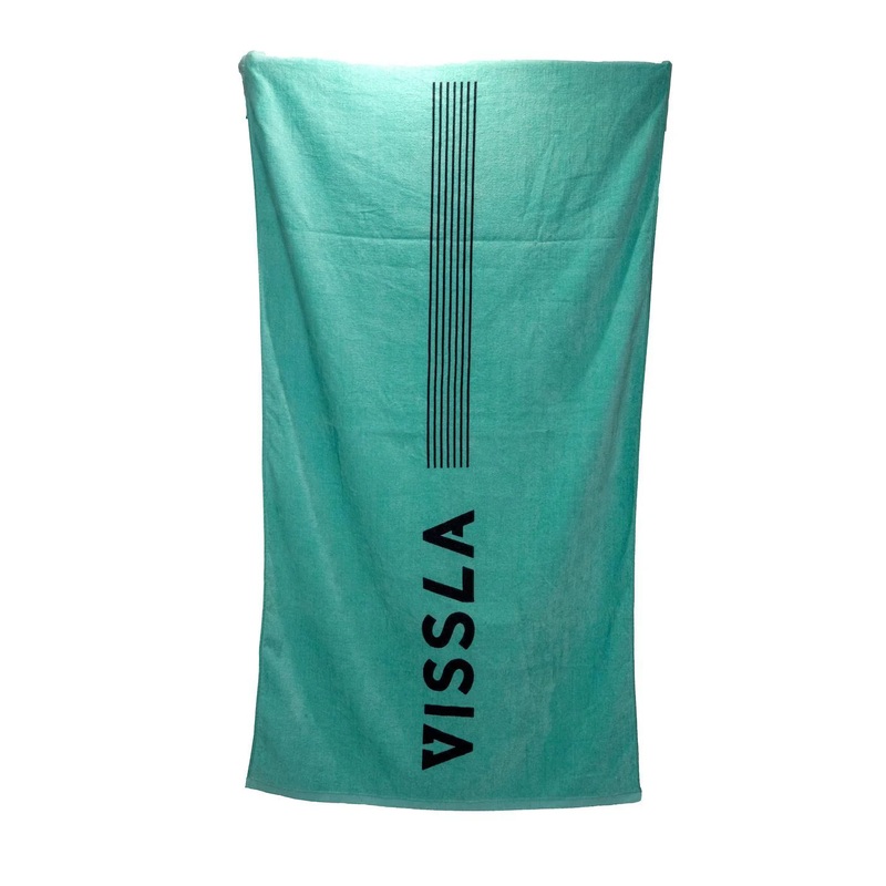 VISSLA STOKED PRINTED BEACH TOWEL – JADE